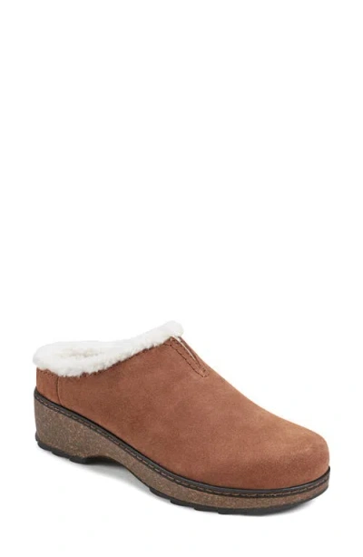 Earth Women's Kolia Slip-on Heeled Clogs In Cognac Suede