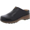 Earth Kolia Womens Laceless Leather Mules In Black Patent Leather