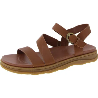 Earth Lainey Womens Leather Strappy Slingback Sandals In Multi