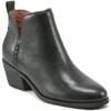 Earth Marisole Womens Zipper Leather Ankle Boots In Black Leather