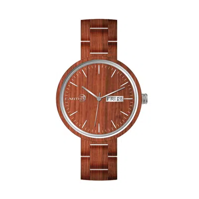 Earth Mimosa Ladies Wood Watch Ethew5403 In Red