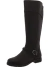 Earth Mira Womens Leather Tall Knee-high Boots In Black