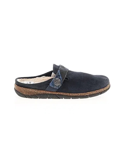 Pre-owned Earth Mule/clog In Blue