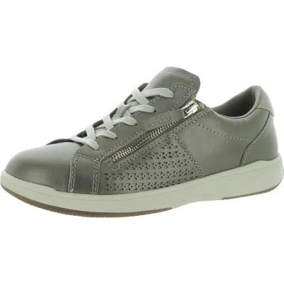 Earth Netta Womens Leather Lifestyle Casual And Fashion Sneakers In Gold