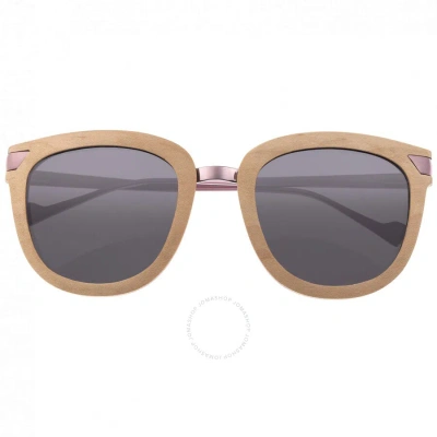 Earth Nissi Blacktriacetate Cellulose (tac) Multi-layer Production Square Sunglasses Esg033mp In Brown