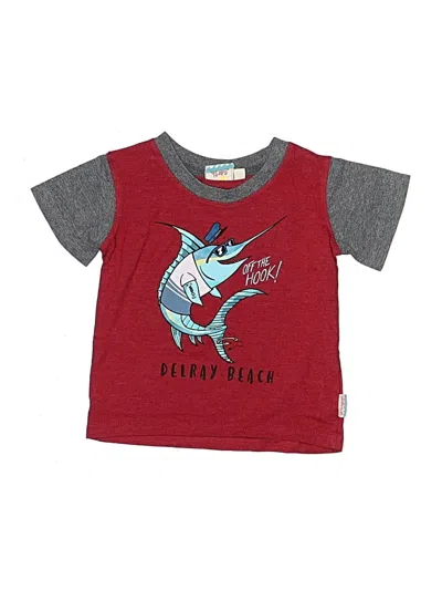 Pre-owned Earth Nymph Babies' Short Sleeve T-shirt In Red