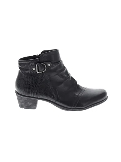 Pre-owned Earth Origins Ankle Boots In Black