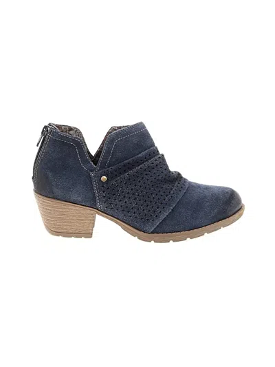 Pre-owned Earth Origins Ankle Boots In Blue