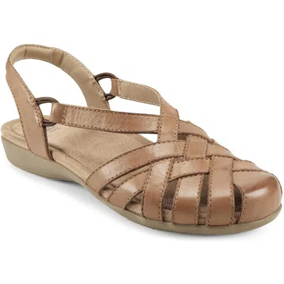 Earth Origins Belder Berri Womens Leather Strappy Footbed Sandals In Multi