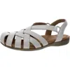 Earth Origins Berri Womens Round Toe Woven Slingback Sandals In Brown