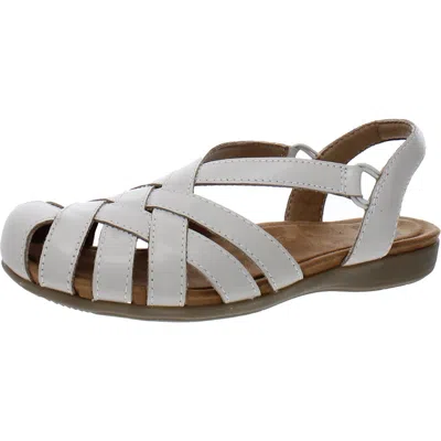 Earth Origins Berri Womens Round Toe Woven Slingback Sandals In Brown