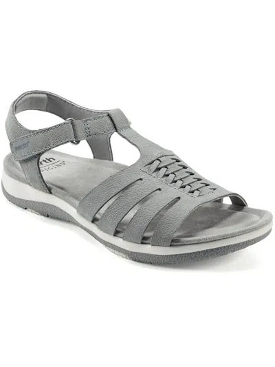 Earth Origins Etsaila Womens Faux Leather Open Toe Ankle Strap In Multi