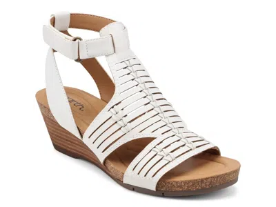 Earth Origins Harlea Wedge Sandal In White
