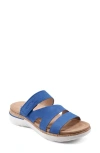 Earth Ralli Platform Slide Sandal In Dark Blue