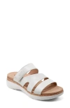 Earth Ralli Platform Slide Sandal In White