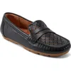 Earth Women's Remi Cutout Slip-on Penny Loafers In Black Leather