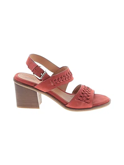 Pre-owned Earth Sandals In Orange