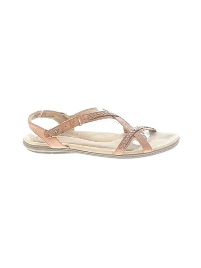 Pre-owned Earth Sandals In Tan