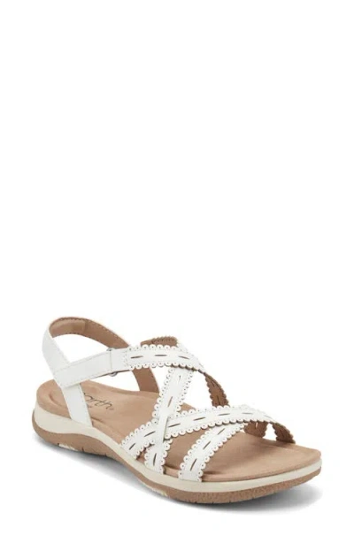 Earth ® Sanetra Ankle Strap Sandal In White