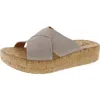 Earth Scout Platform Slide Sandal In Brown