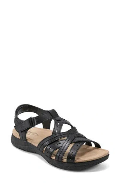 Earth ® Sellie Strappy Sandal Women) In Black