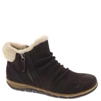 Earth Shoes Women's Eric Boots In Dark Brown Leather In Multi