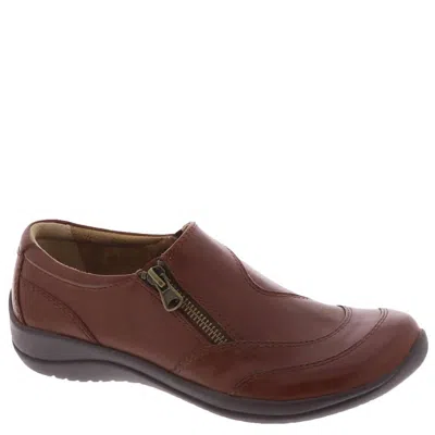 Earth Shoes Women's Farraday Round Toe Casual Slip-on Flats In Medium Brown In Black