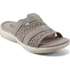 Earth Women's Sinci Fisherman Flat Slip-on Sandals In Light Gray