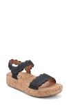 Earth ® Slata Ankle Strap Platform Sandal In Blue