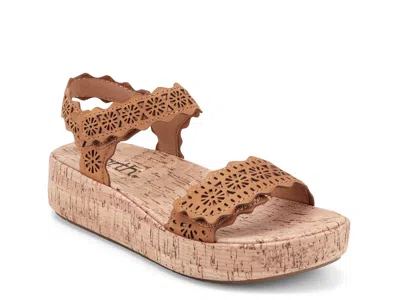 Earth Slata Wedge Sandal In Brown