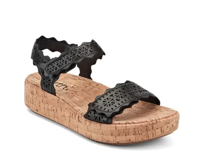 Earth Slata Wedge Sandal In Multi
