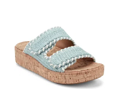 Earth Sprinti Wedge Sandal In Blue