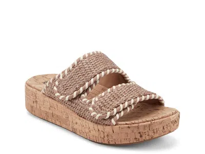 Earth Sprinti Wedge Sandal In Brown