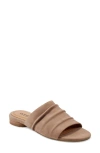 Earth Women's Talma Round Toe Slip-on Flat Casual Sandals In Taupe