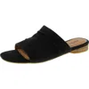 Earth Women's Talma Round Toe Slip-on Flat Casual Sandals In Black