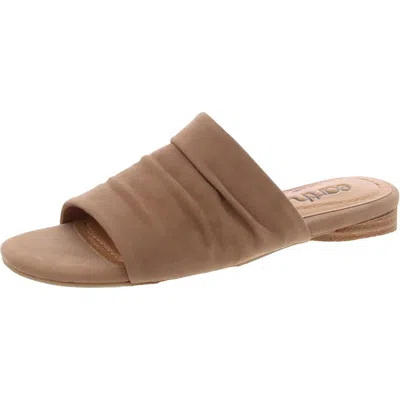 Earth Talma Womens Suede Flat Slide Sandals In Grey
