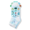 Earth Therapeutics Plaid & Solid Blue Aloe Socks