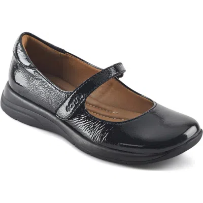 Earth Women's Tose Mary Jane Ballet Flats In Black Patent Leather