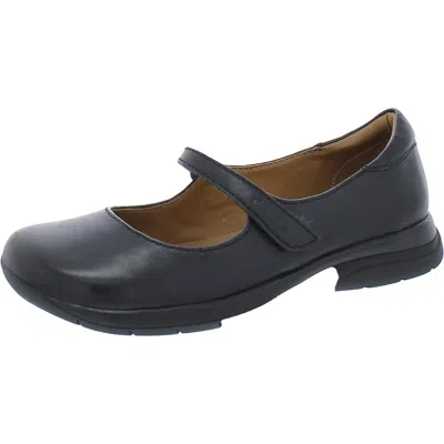 Earth Tose Womens Leather Comfort Mary Janes In Black