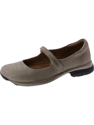 Earth Tose Womens Leather Comfort Mary Janes In Gold