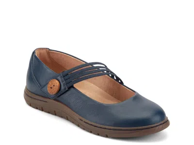 Earth Vannie Mary Jane Flat In Blue