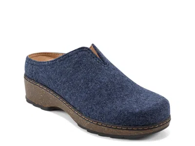Earth Wide Width Kolia Clog In Blue