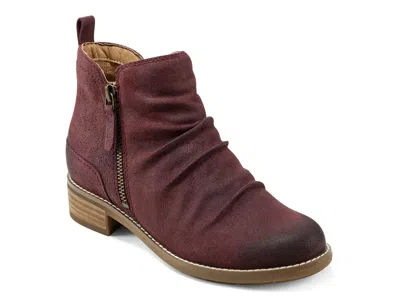 Earth Wide Width Nadya Bootie In Burgundy