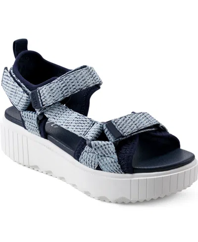 Earth Women's Alana Eva Platform Sport Sandals In Blue Multi