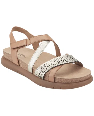 Earth Women's Athena Strappy Footbed Flatform Sandals In Brown