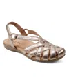 Earth Women's Berri Woven Slingback Sandals In Gold Leather