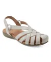 Earth Women's Berri Woven Slingback Sandals In Ivory Leather