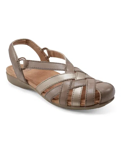 Earth Women's Berri Woven Slingback Sandals In Taupe Multi Leather