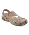 Earth Women's Birdine Cutout Flat Slingback Sandals In Beige Leather