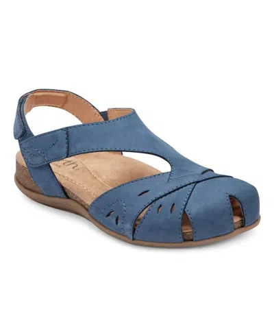 Earth Women's Birdine Cutout Flat Slingback Sandals In Blue